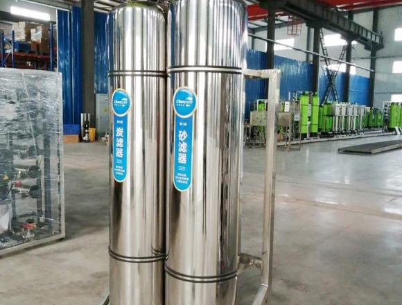 口罩廠0.5噸雙級反滲透純化水、純凈水設備